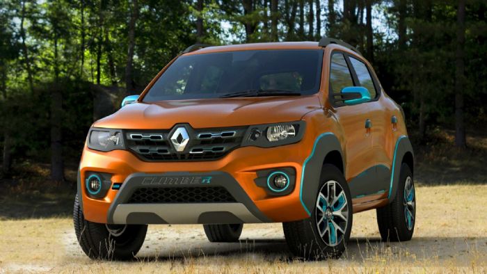 Ο …αναρριχητής της Renault, το πρωτότυπο Kwid Climber, αποτελεί την εκτός δρόμου εκδοχή του Kwid, έχοντας αυξημένη απόσταση από το έδαφος, εκτός δρόμου ελαστικά και προστατευτικές ποδιές. 