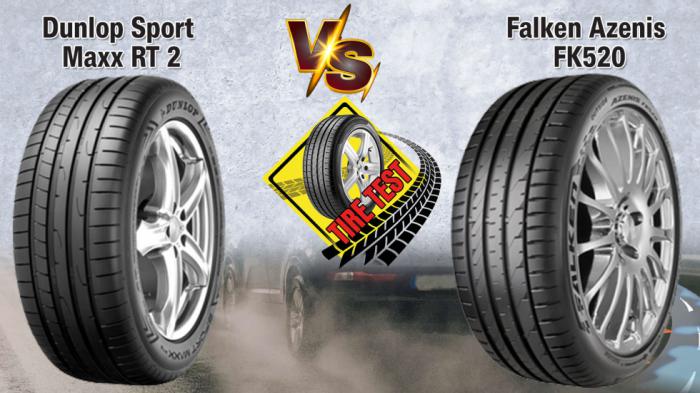 Test θερινών ελαστικών: Dunlop Sport Maxx RT 2 Vs Falken Azenis FK520 