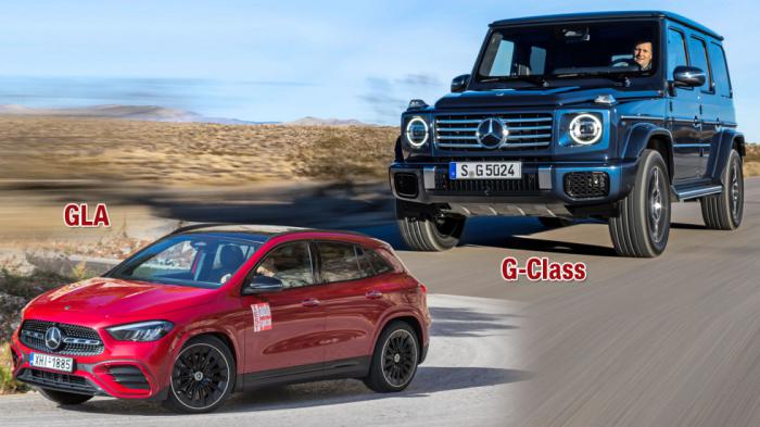 GLA και G-Class: Τα δύο άκρα των SUV της Mercedes 