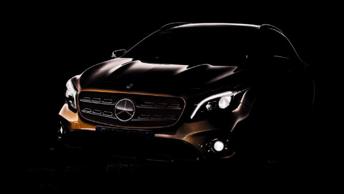 Η teaser φωτογραφία της Mercedes για την επερχόμενη GLA. 