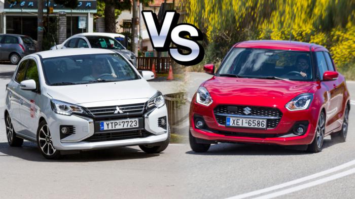 Mitsubishi Space Star Vs Suzuki Swift: Μικρά σε διαστάσεις και φθηνά αυτοκίνητα