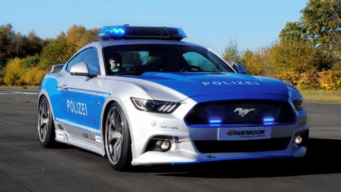 Η κορυφαία Ford Mustang V8 GT μπαίνει στο στόλο της γερμανικής αστυνομίας, όχι μόνο για την πάταξη του εγκλήματος, αλλά και να προωθήσει τους κανόνες οδικής ασφάλειας. 