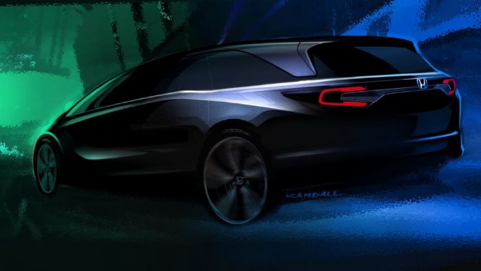 Αυτό είναι το teaser σχέδιο για το νέο Honda Odyssey 2018. 