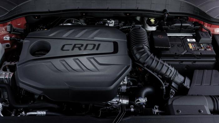 Ο 1,6 CRDi πετρελαιοκινητήρας του Kona ανήκει στην οικογένεια Smartstream και είναι διαθέσιμος με 115 ή 136 άλογα.