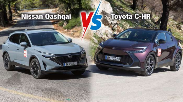 Τα best-seller οικογενειακά SUV: Nissan Qashqai vs Toyota C-HR 