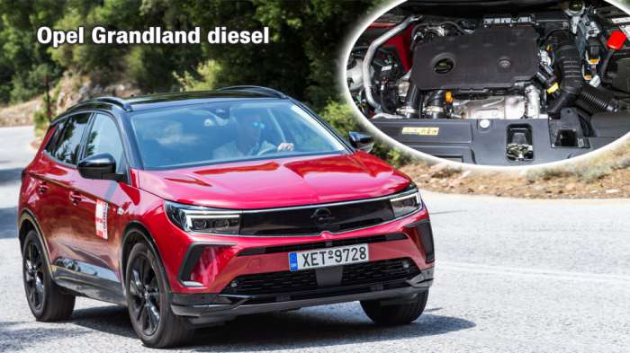 To Opel Grandland diesel είναι το πιο οικονομικό οικογενειακό SUV σε ταξίδι 