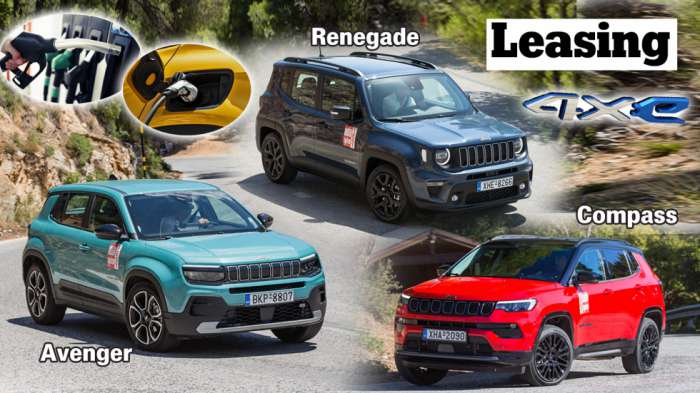 Τα Jeep χωρίς εταιρικό φόρο: Avenger, Renegade & Compass 