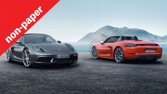 H Porsche πάντα είναι τολμηρή στις παρουσιάσεις νέων μοντέλων. Αυτή τη φορά τόλμησε με 4κύλινδρα σύνολα.