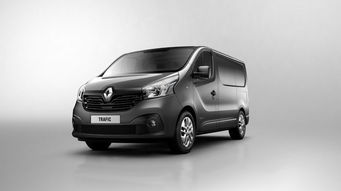 Η νέα γενιά του Renault Trafic επιδεικνύει μια σημαντικά τροποποιημένη σχεδίαση με υπερυψωμένο εμπρόσθιο τμήμα και πιο κεκλιμένο παρμπρίζ.