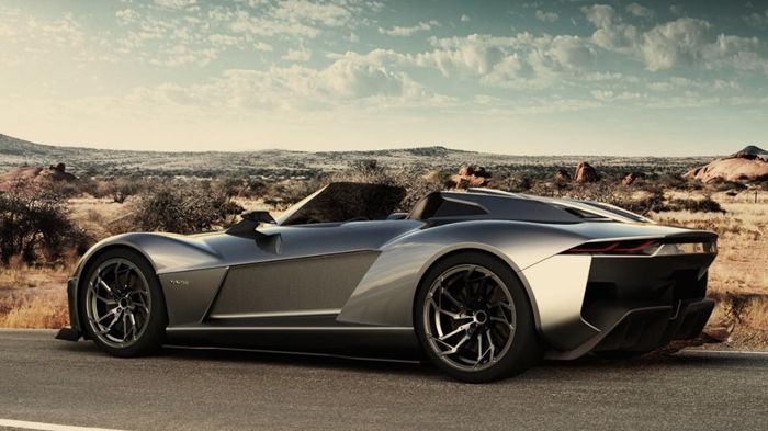 Το Θηρίο (Beast) της Rezvani Motors διαθέτει αμάξωμα από ανθρακονήματα, ενώ το παρμπρίζ του αφαιρείται.