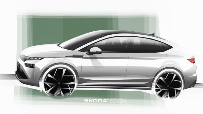 Η Skoda αποκάλυψε τα σκίτσα του ανανεωμένου Enyaq  