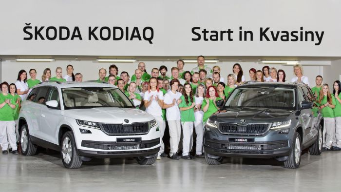 Τα πρώτα Skoda Kodiaq βγήκαν από τις γραμμές παραγωγής του εργοστασίου της φίρμας στο Kvasiny της Τσεχίας.