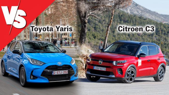 Best-seller μικρά: Citroen C3 (100 PS) ή Toyota Yaris (116 PS); 