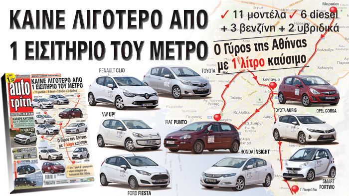 Το Auto Τρίτη έκανε την απόλυτη δοκιμή οικονομίας στην πόλη.