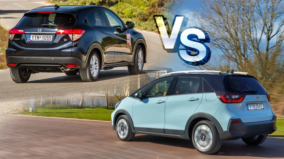 Honda Jazz Crosstar Hybrid Vs Honda HR-V