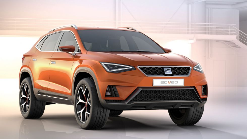 Το νέο μικρομεσαίο SUV της SEAT θα βασιστεί πάνω στο εικονιζόμενο πρωτότυπο 20V20 της φετινής Έκθεσης Αυτοκινήτου της Γενεύης.