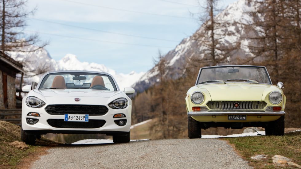 Το Fiat 124 Spider σχεδιάστηκε στο Τορίνο και διατηρεί κάποια στοιχεία από το αρχικό μοντέλο του 1966, ένα από τα πιο «cool» ίσως Fiat όλων εποχών.