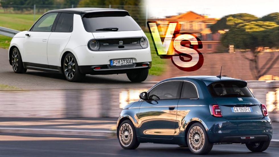 Νέο Fiat 500e Vs Honda e