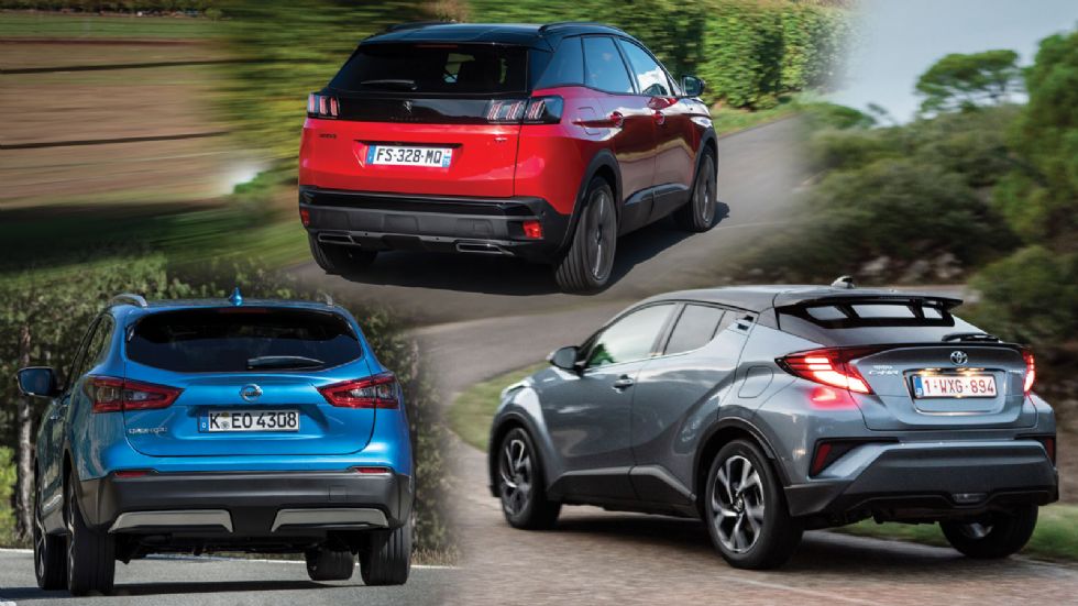 Nissan Qashqai VS Peugeot 3008 Vs Toyota C-HR