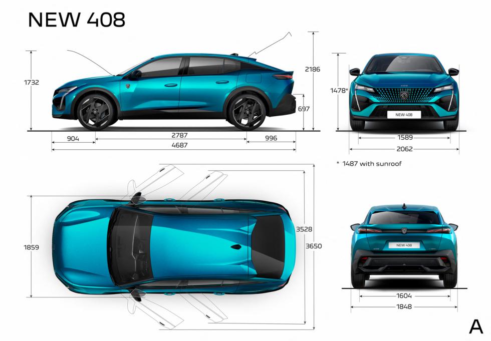 Peugeot 408: Οικογενειακό fastback με βενζίνη και PHEV έως 225 ίππους  