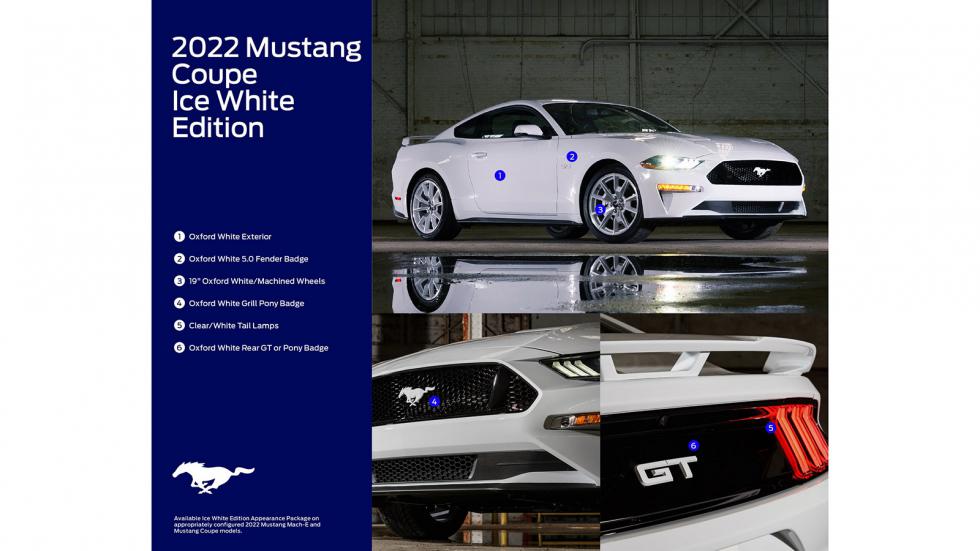 Ειδική έκδοση Ice White για τις Ford Mustang και Mach-E