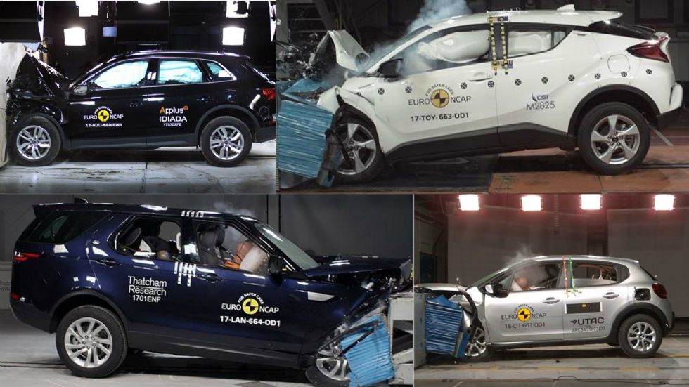 Δείτε σε video όλα τα crash test στα οποία υποβλήθηκαν τα μοντέλα, καθώς και αναλυτικά την βαθμολογία που συνέλεξαν.