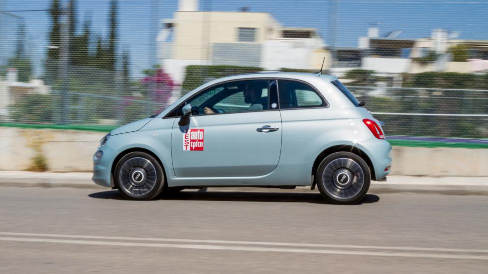 Το Fiat 500 διατηρεί την εμβληματική του εμφάνιση από το 2007 που πρωτοκυκλοφόρησε παραμένοντας μοντέρνο και χαριτωμένο.