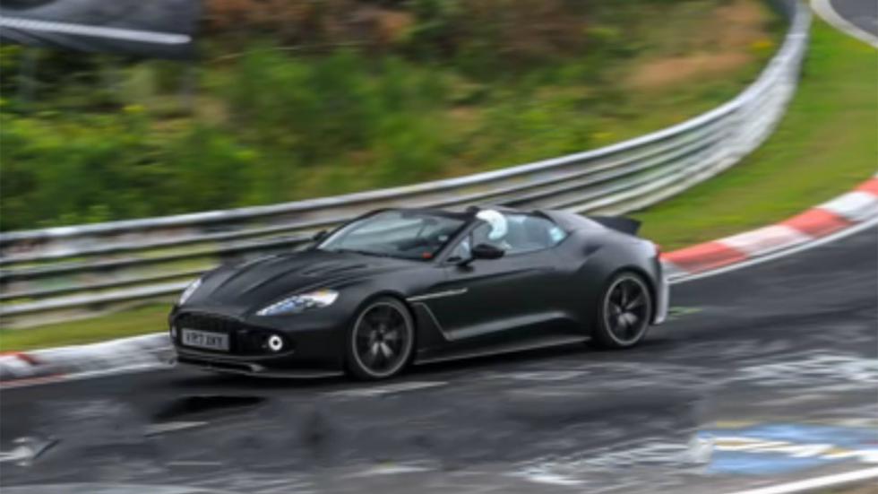 Ο φακός κατασκόπων στο Nurburgring, έπιασε σε δράση την Aston Martin Vanquish Zagato Speedster, να πραγματοποιεί δοκιμαστικούς γύρους.