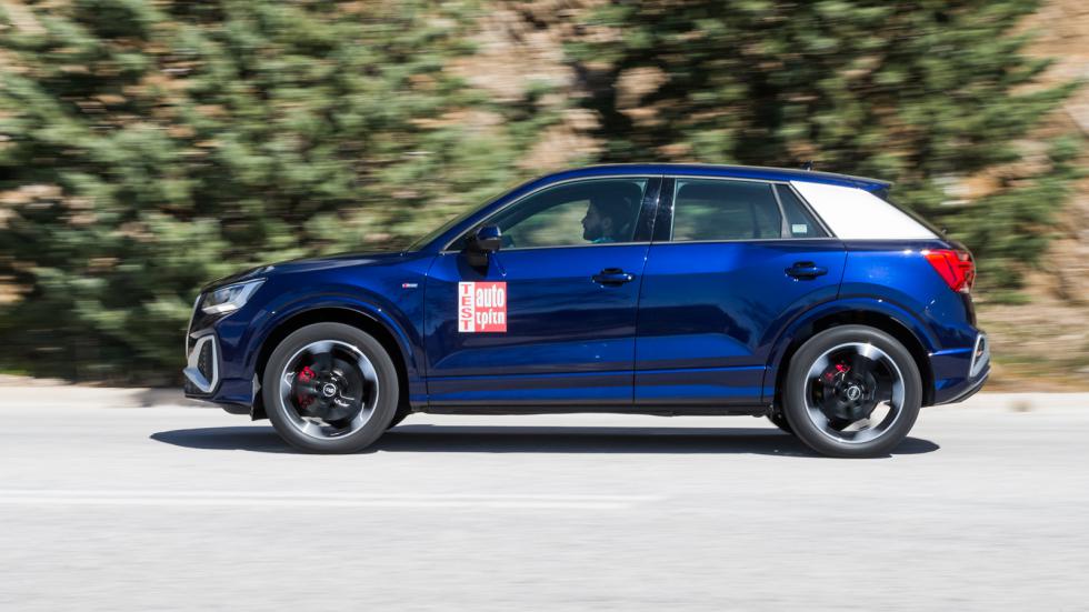 Το Audi Q2 φορά ένα turbo βενζινοκινητήρα 150 ίππων κερδίζοντας σε επιδόσεις.