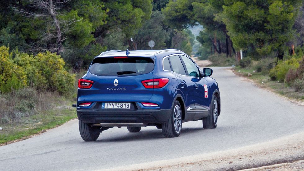 Το Renault Kadjar παρέχει άνεση στο δρόμο και πολύ καλή ποιότητα κύλισης καθιστώντας το έτσι, σε συνδυασμό με τα νέα καθίσματα, ιδιαίτερα άνετο στα μακρινά ταξίδια.