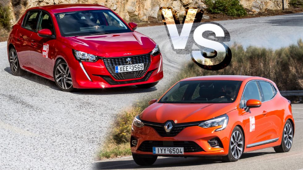 Μάχη στα 100 άλογα: Peugeot 208 Vs Renault Clio