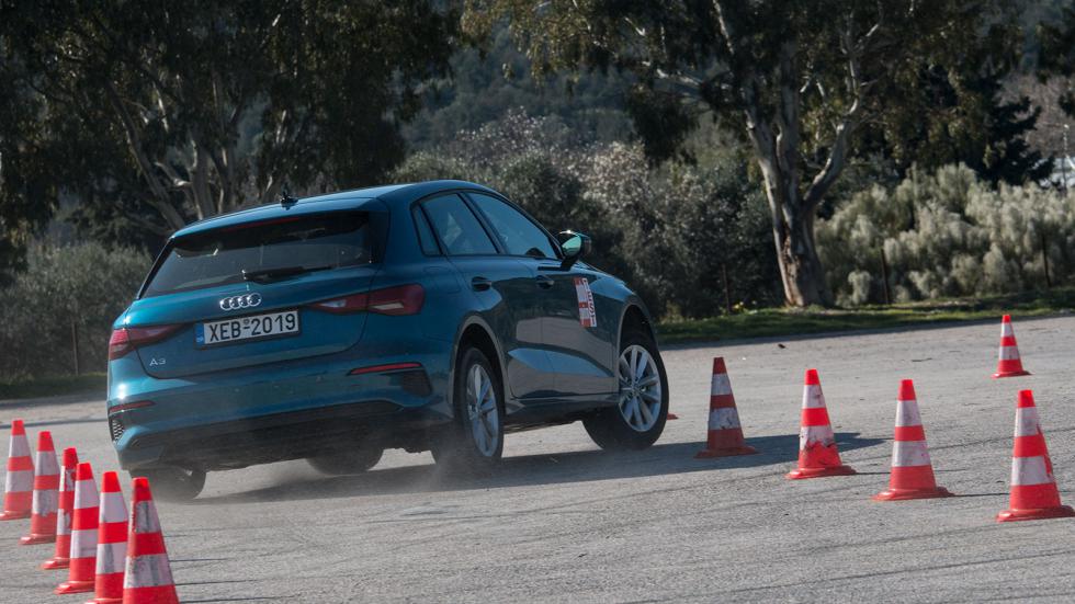 Στην πολύ καλή συμπεριφορά του Audi A3 συμβάλει και το πολύ καλό ελαστικό της Bridgestone, το Turanza T005.