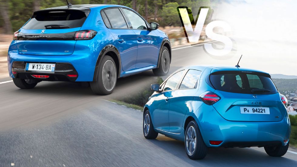 Peugeot e-208 Vs Renault Zoe