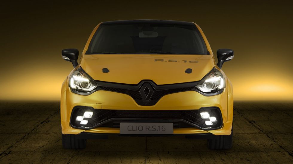 Το Clio RS 16 concept φοράει τον κινητήρα του Megane RS 275 Trophy-R και -με 275 ίππους- είναι το πιο δυνατό Clio της ιστορίας.