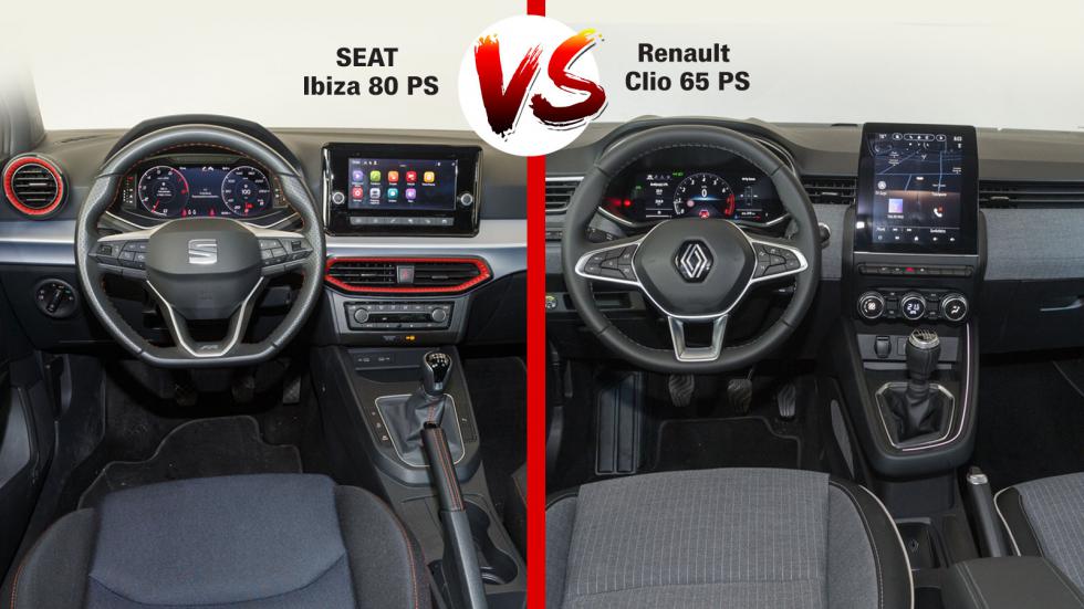 Ατμοσφαιρικά και μικρά: SEAT Ibiza Vs Renault Clio