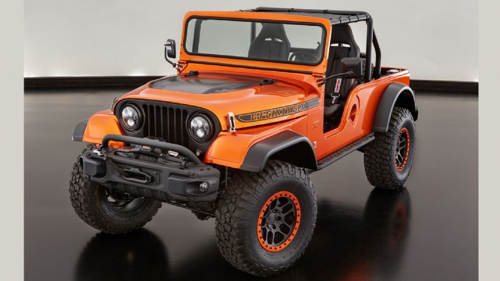 Το Jeep CJ66 πατά στο πλαίσιο από ένα Wrangler TH (1997-2006), διαθέτει αμάξωμα ενός Jeep CJ του 1966, ενώ αρκετά μέρη του είναι από το σημερινό Wrangler JK. 