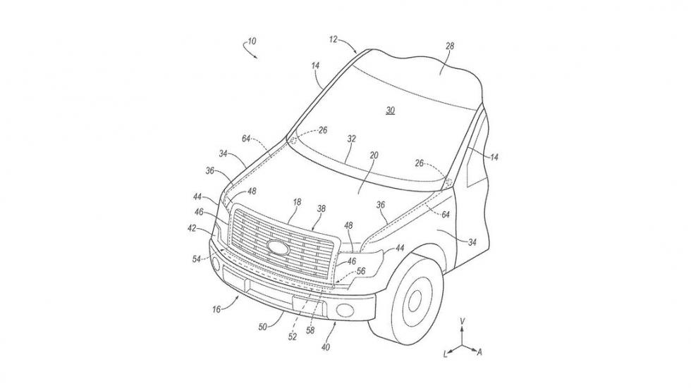 Μπροστινό εξωτερικό αερόσακο οχήματος ετοιμάζει η Ford