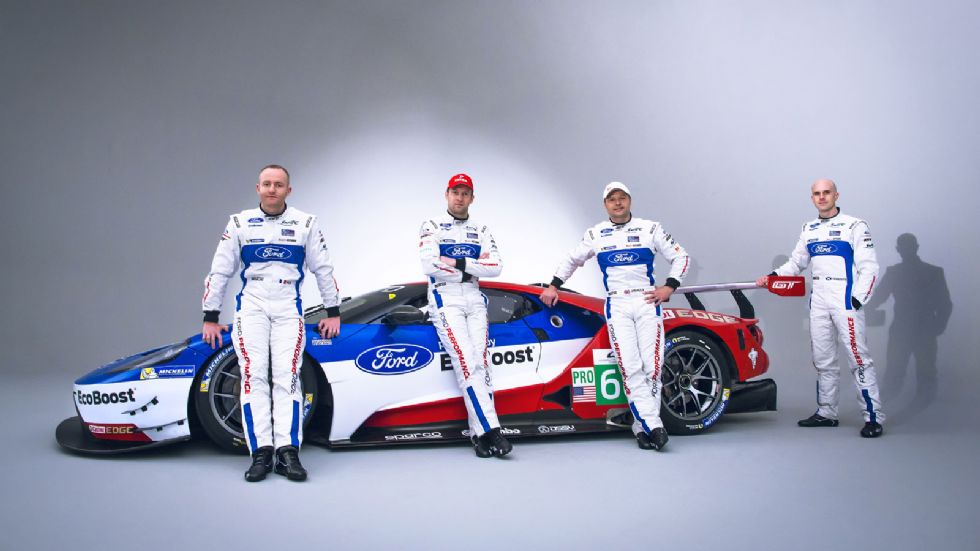 Οι οδηγοί του Ford GT θα είναι οι Marino Franchitti, Stefan Mücke, Olivier Pla και Andy Priaulx.