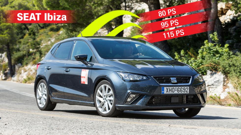 SEAT Ibiza: To μοναδικό μικρό με 3 εκδόσεις ιπποδύναμης (80, 95 & 115 PS) κάτω από 20.000 ευρώ