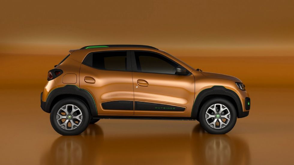 Το πρωτότυπο Kwid Outsider αναπτύχθηκε σε συνεργασία με την RDAL (Renault Design Latin America) και μοιάζει αρκετά με το Kwid Climber Concept.