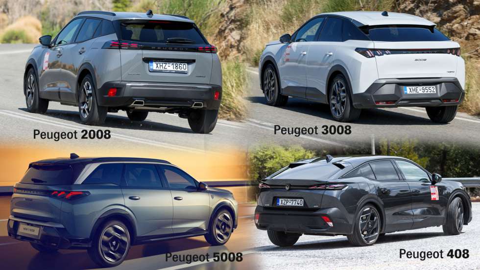 Tο καρέ των SUV της Peugeot: 2008, 3008, 5008 & 408