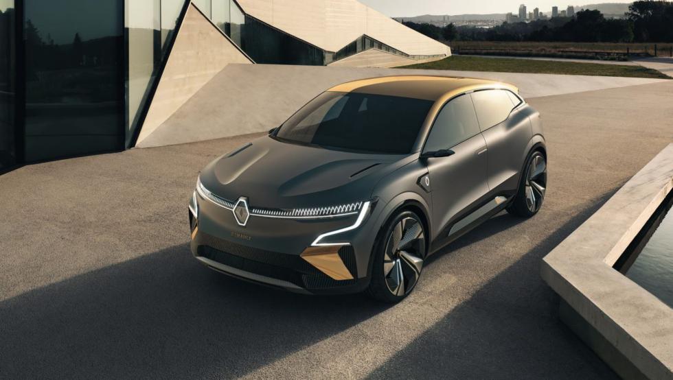 To Megane eVision concept.