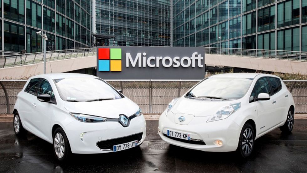 Η συμμαχία των Renault-Nissan θα συνεργαστεί με τη Microsoft, η οποία και θα αναλάβει την εξέλιξη των υπηρεσιών διασύνδεσης των οχημάτων τους