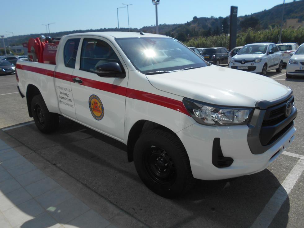 Δωρεά πυροσβεστικού Toyota Hilux στους εθελοντές δασοπυροσβέστες Ρόδου