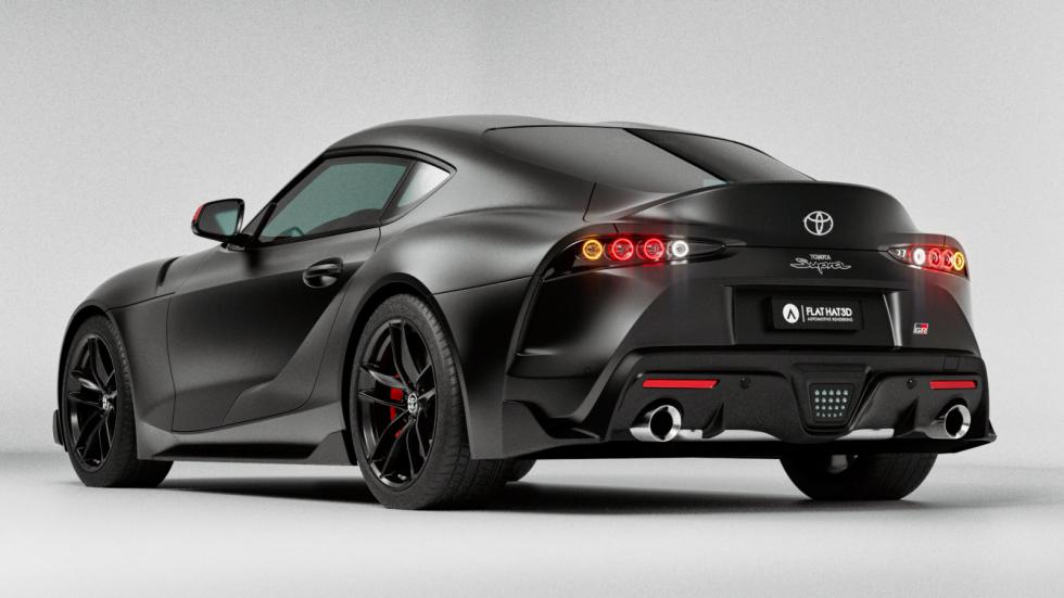 H νέα Toyota Supra με τα πίσω φώτα της προηγούμενης