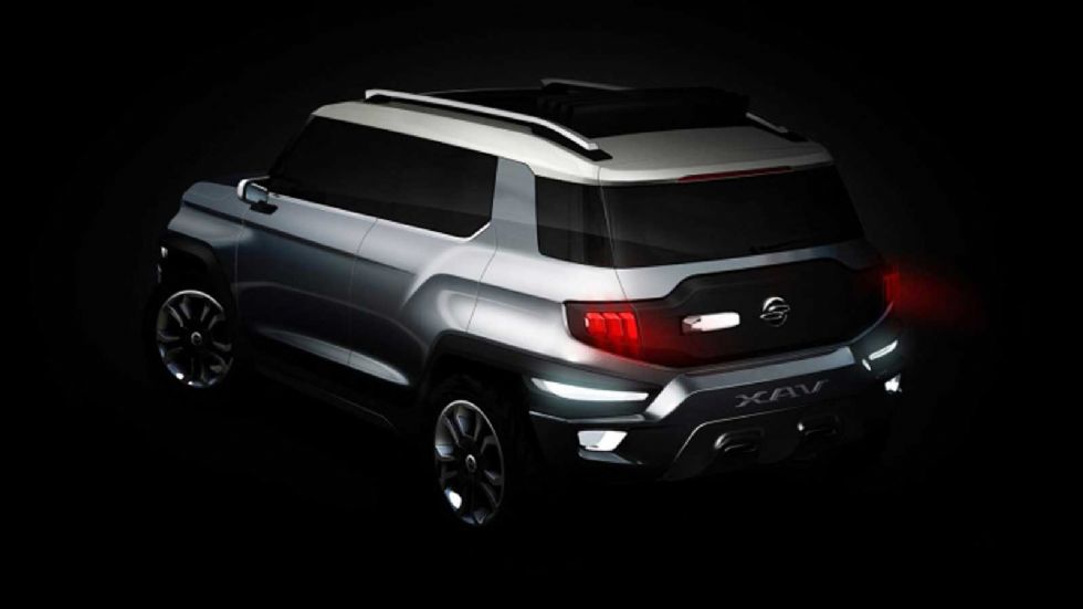 Έντονες ακμές στο αμάξωμα του SsangYong XAV.