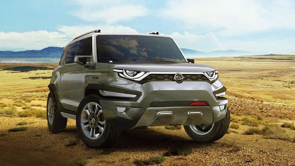 Εντυπωσιακή η σπουδή της Ssangyong από μπροστά.