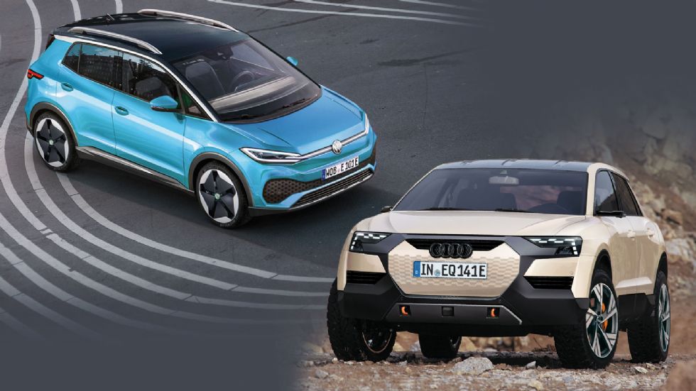 Αποκλειστικό: Νέα Audi Q1 e-tron & VW ID.1