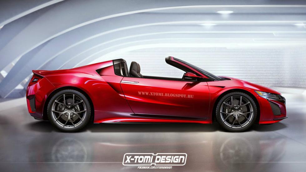 Ψηφιακή πρόταση για ένα Honda NSX Spider.