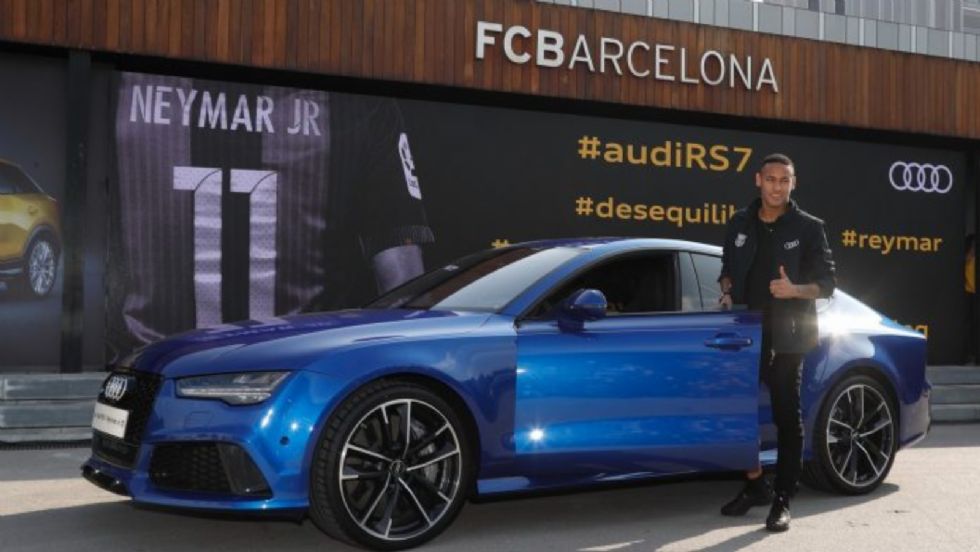 Ο Neymar πήρε το πιο γρήγορο Audi από όλους τους άλλους παίκτες της Barca.